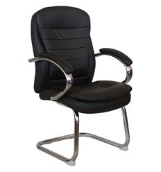 Riva Chair 9024-4 черное, хром, экокожа