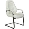 Riva Chair F385 белое, хром, кожа фото 1