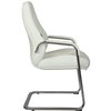 Riva Chair F385 белое, хром, кожа фото 3