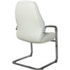 Riva Chair F385 белое, хром, кожа фото 4