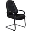 Riva Chair F385 черное, хром, кожа фото 1