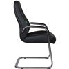 Riva Chair F385 черное, хром, кожа фото 3