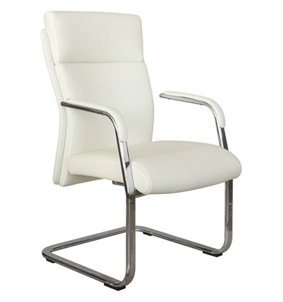 Riva Chair C1511 белое, хром, кожа