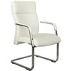Riva Chair C1511 белое, хром, кожа фото 1