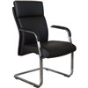 Riva Chair C1511 черное, хром, кожа фото 1
