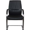Riva Chair C1815 черное, хром, кожа фото 2
