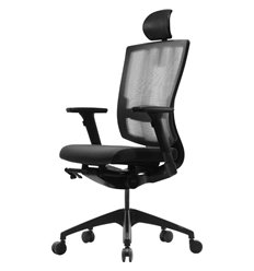 Ортопедическое кресло DUOREST DuoFlex BRAVO BR-200С, сетка/ткань, цвет черный фото 1