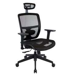 Офисное кресло EVERPROF Dublin, сетка, цвет черный фото 1