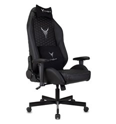 Кресло компьютерное KNIGHT NEON CARBON, экокожа, цвет черный фото 1