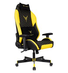 Офисное кресло KNIGHT NEON YELLOW, экокожа, цвет черный/желтый фото 1