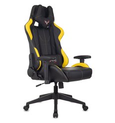 Офисное кресло Zombie VIKING 5 AERO YELLOW, экокожа, цвет черный/желтый фото 1