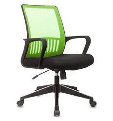 Офисное кресло Бюрократ MC-201/SD/TW-11, цвет салатовый/черный, спинка сетка фото 1