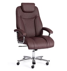 Кресло для руководителя TETCHAIR Trust (max) экокожа, коричневый фото 1