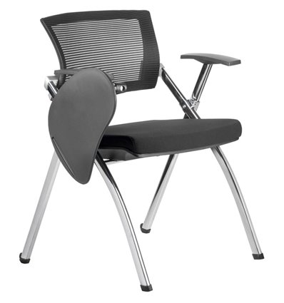 Riva Chair 462TEC черное, хром, спинка сетка, с пюпитром