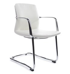 Офисное кресло RV DESIGN Plaza-SF FK004-C11 белый, кожа фото 1