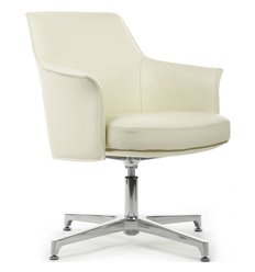Офисное кресло RV DESIGN Rosso-ST C1918 белый, алюминий, кожа фото 1