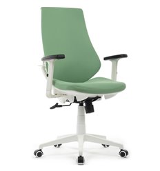 Офисное кресло RV DESIGN Xpress CX1361М зеленая ткань, белый пластик фото 1