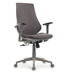 Кресло для руководителя RV DESIGN Xpress CX1361М серая ткань, серый пластик фото 1