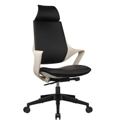 RV DESIGN Q1-BH черная экокожа, белый пластик