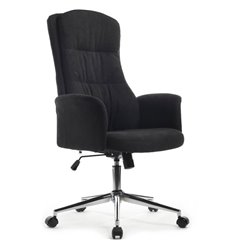 Кресло для руководителя RV DESIGN Soft CX1502H черная ткань фото 1