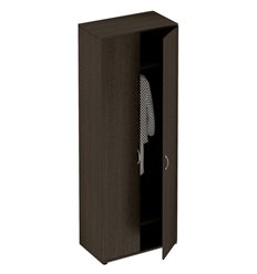 Шкаф для одежды СТОРОСС Формула ФР-307-ВТ закрытый, 80*45*219, цвет венге темный