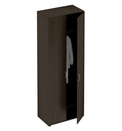 Шкаф для одежды СТОРОСС Формула ФР-307-ВТ закрытый, 80*45*219, цвет венге темный